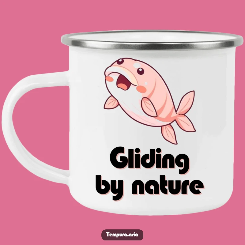 Funny Unagi Glide Camping Mug: Durable & Smooth Eel Companion