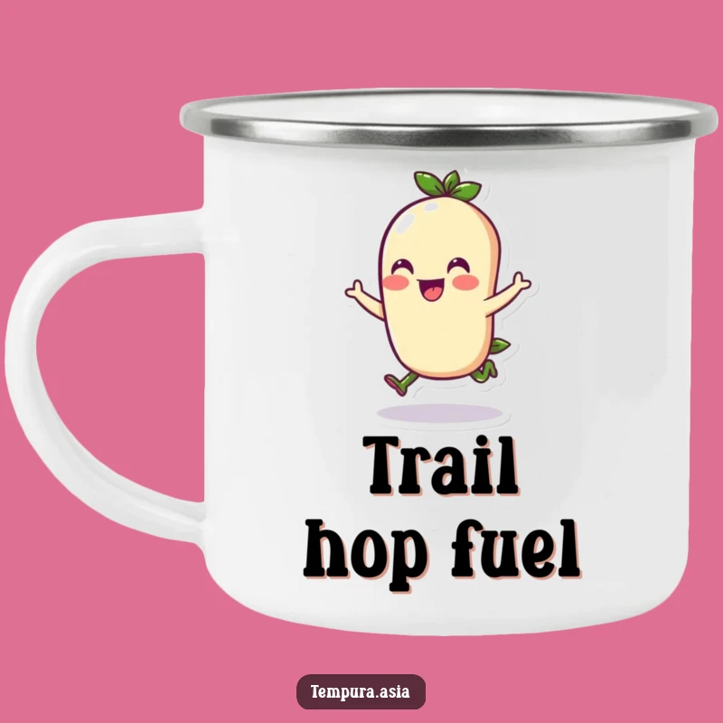 Funny Edamame Hop Camping Mug - Adventure Fuelled by Cheer