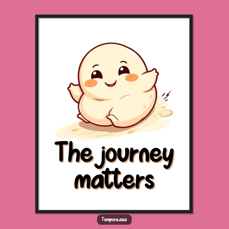 Funny Dumpling Roll Poster: Bring Joyful Vibes to Your Space