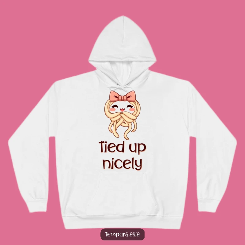 Funny Udon Bow Hoodie: Cozy & Cheerful Noodle Apparel Gift