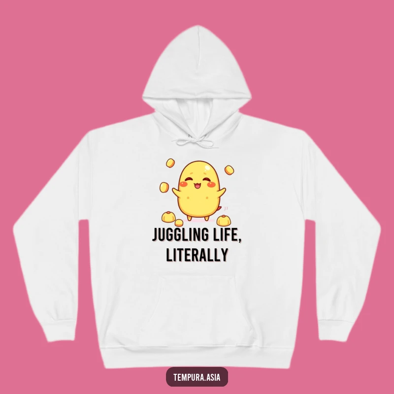 Funny Tamagoyaki Giggling Hoodie - Warm & Juggling Fun for Foodies
