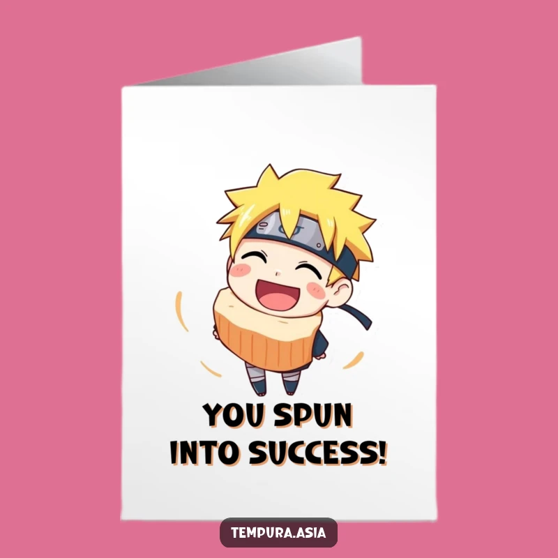 Free Printable Narutomaki Congratulations Card: Whimsical Downloadable Gift for Success!