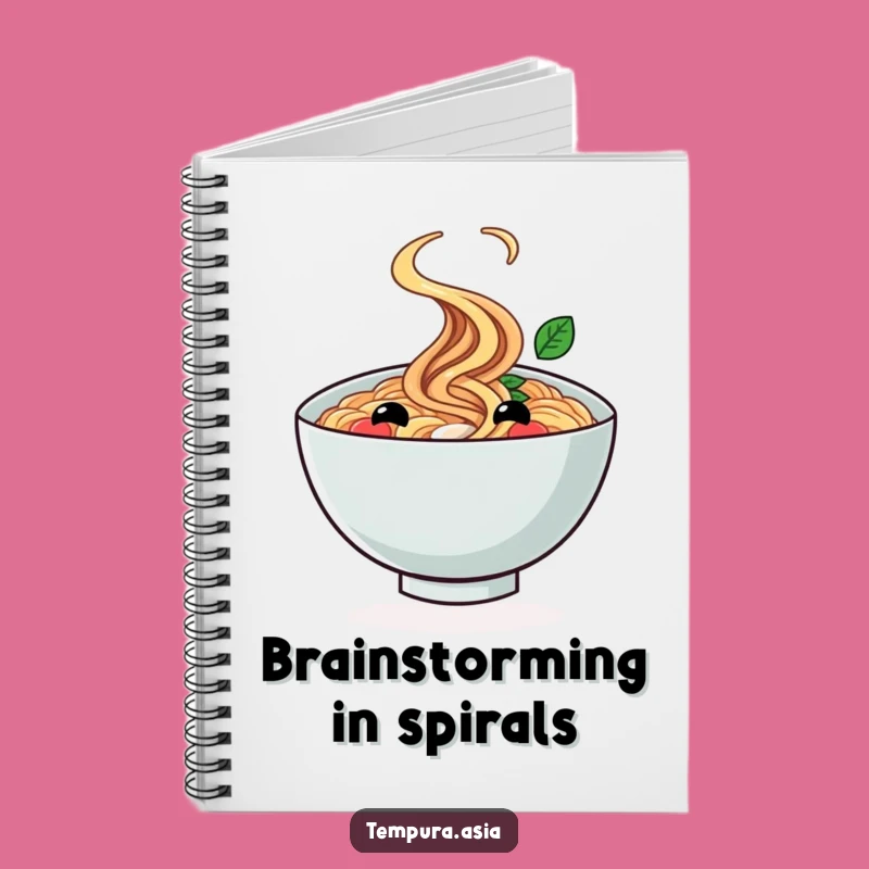 Funny Ramen Twirl Notebook: Jot Down Ideas with a Spin