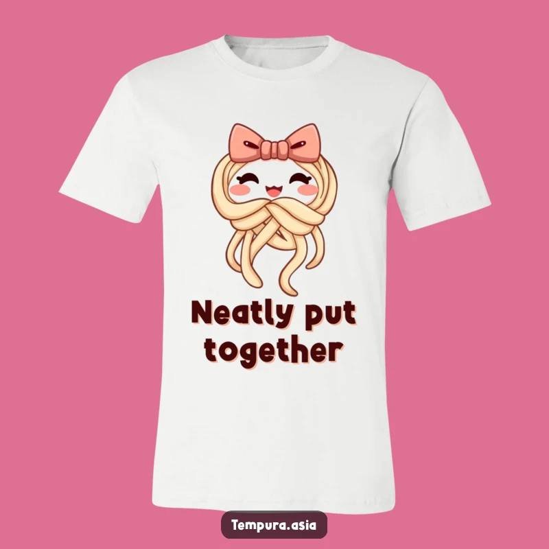 Funny Udon Bow T-Shirt: Wear Your Playful Noodle Style