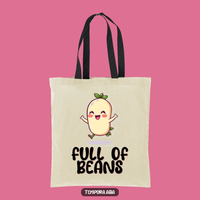 Funny Edamame Hop Tote Bag - Your Cheerful Everyday Companion